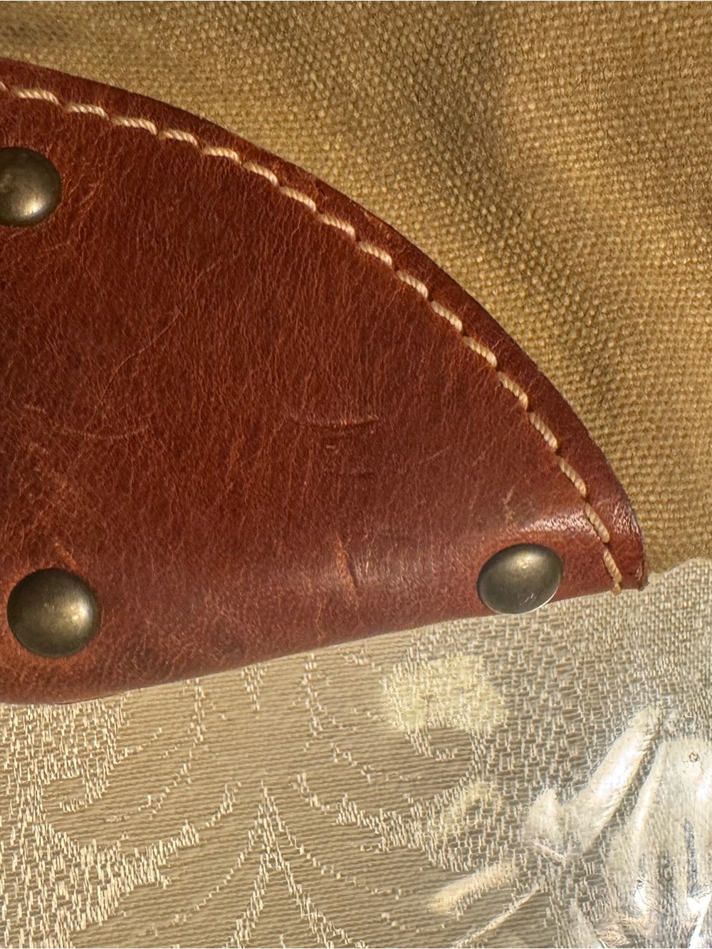 Sandast Canary Canvas & Leather Crossbody Messenger Bag - Unisex - Picture 3 of 14